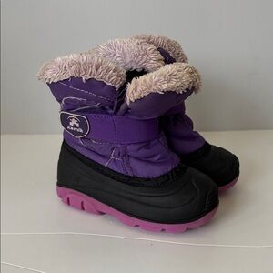 Kamik Toddler Girls Winter Boots Purple Black Size 7 Snow Boots